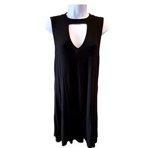 Joe Boxer Little Black Dress Cutout Neck Sleeveless Lightweight Stretchy Large